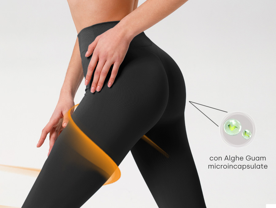 Leggings snellenti e anticellulite con Alghe Marine Guam e i benefici dei F.I.R.
